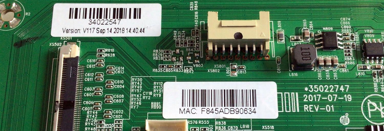 KIT DE TARJETAS PARA TV ELEMENT / NUMERO DE PARTE MAIN 34022547 / 35022747 / E168066 / T-CON RUNTK0018ZC / CEC_PCB5460002A / PCB5460002A / FUENTE AY118D-3SF05 / 3BS00809 / 34021486 / 34022295 / PANEL LC546PU2L02 / MODELO E4SW5518 - Imagen 4
